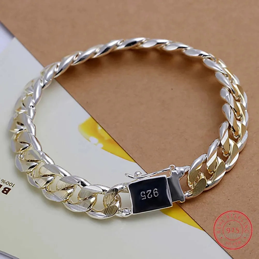 Bracelet pour femme - Bracelet en argent sterling massif 2024