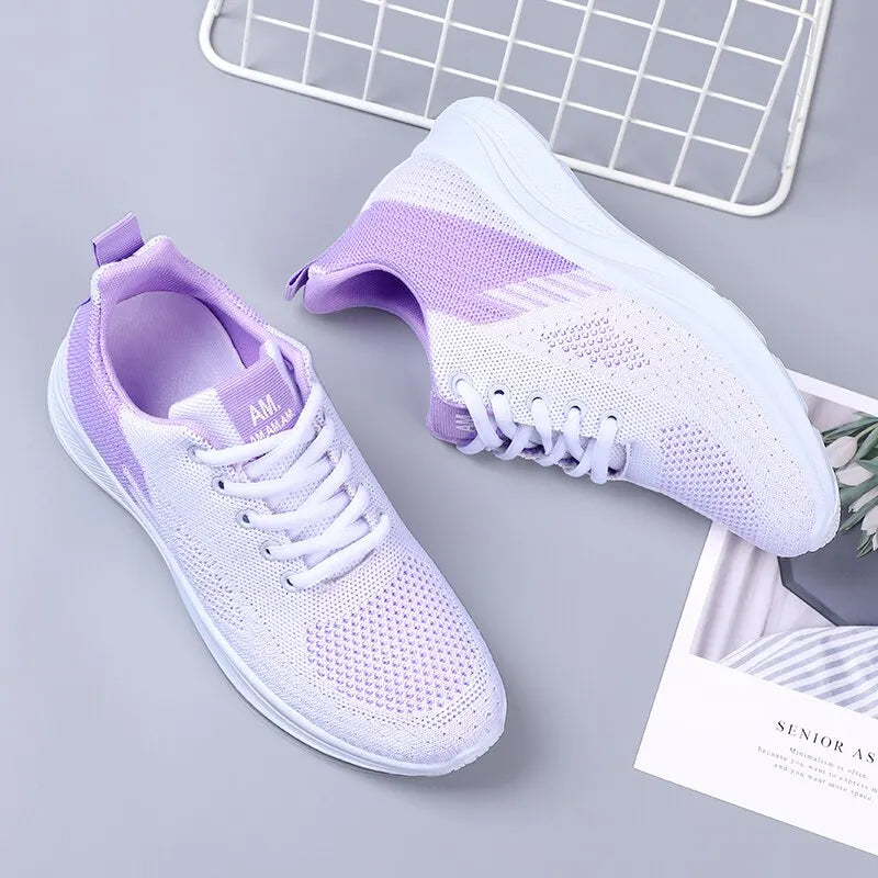 High Quality Women's Soft Sole Running Sneakers (Mesh)