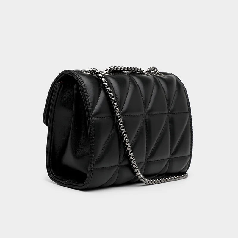 Bolsos de mujer: Bolso de cuero de lujo con cadena