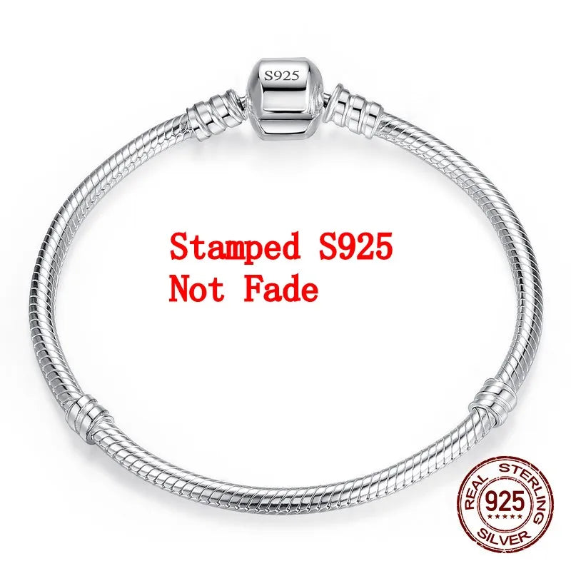 Handmade Women's Sterling Silver Charm Bracelet