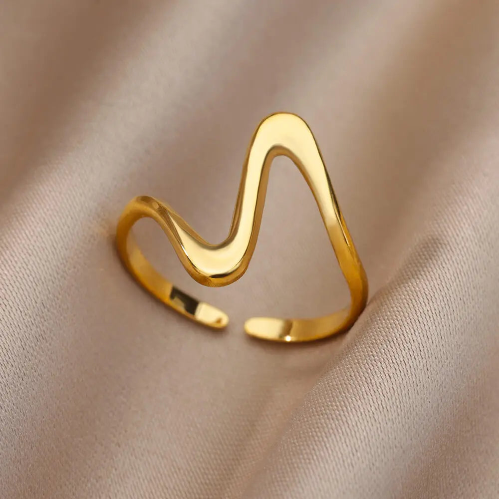 Aesthetic Stainless Steel Rings for Women