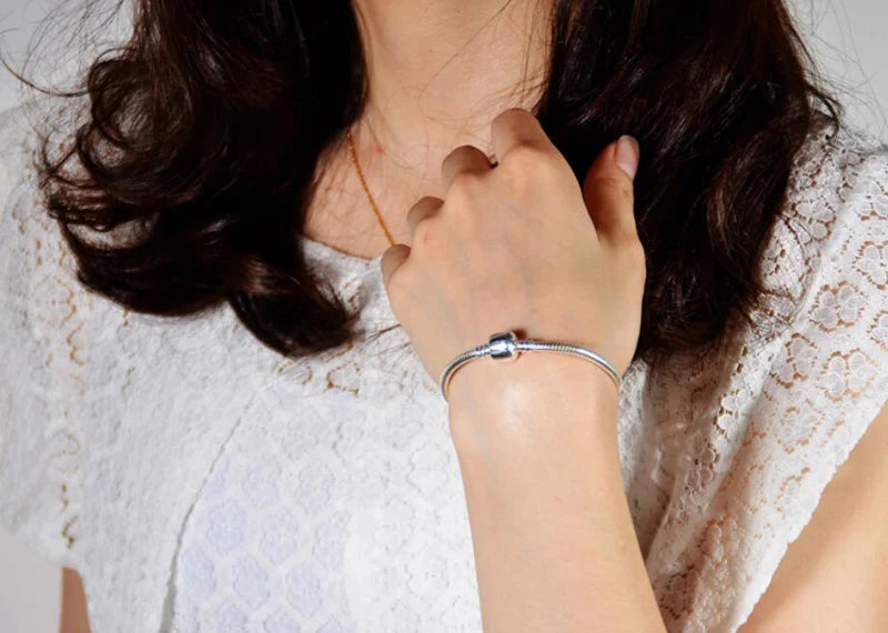 Handmade Women's Sterling Silver Charm Bracelet