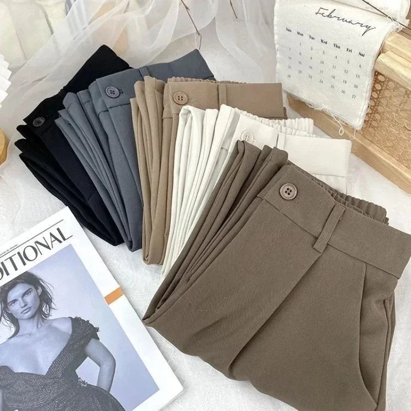 Pantalon femme : pantalon sarouel élastique sans stretch