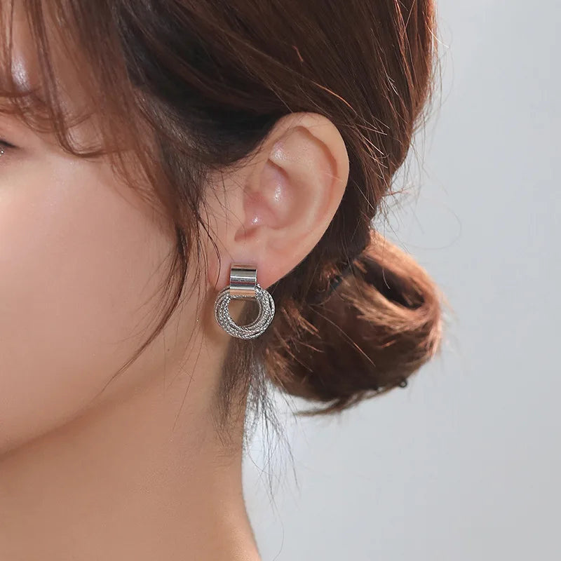 Accesorios Mujer - Pendientes Retro Redondos