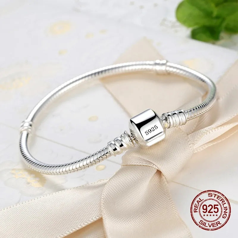 Handmade Women's Sterling Silver Charm Bracelet