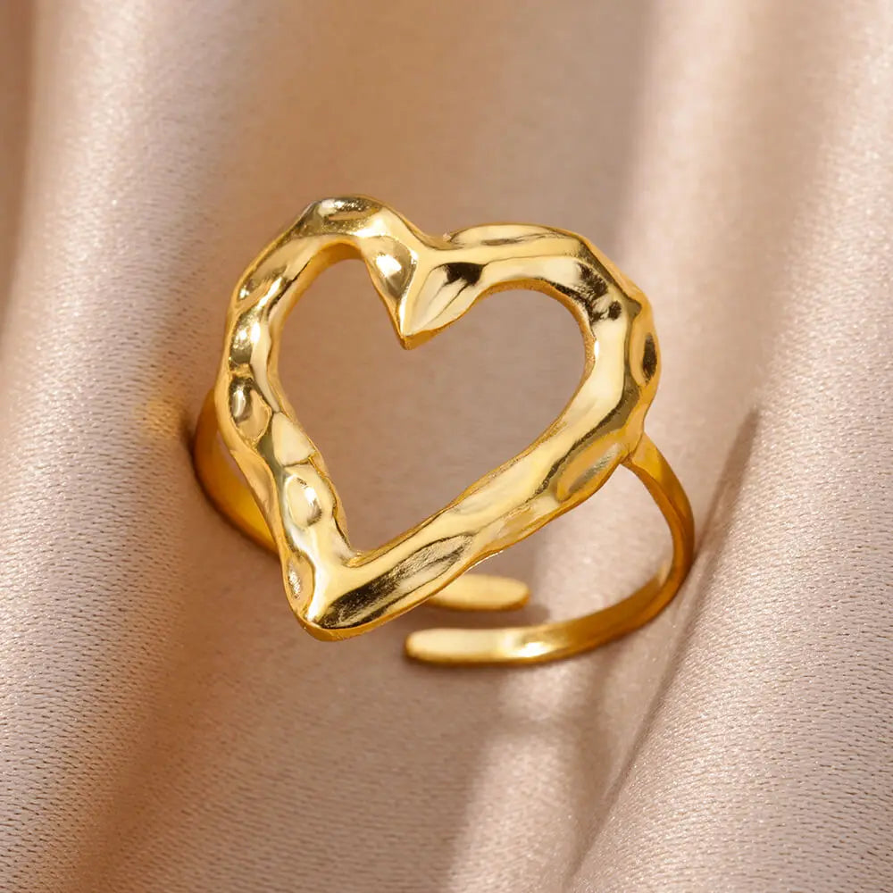 Aesthetic Stainless Steel Rings for Women
