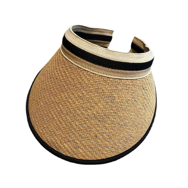 High Quality Summer Straw Visor Beach Hat for Women