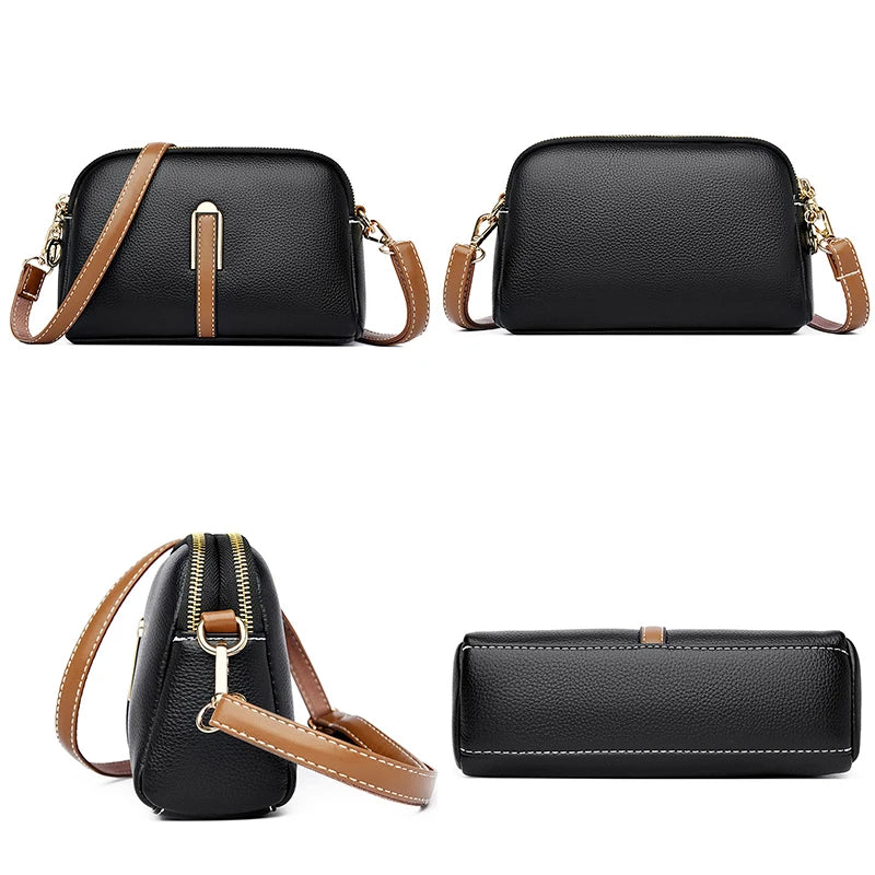 Women's Handbag: Leather Crossbody Bag