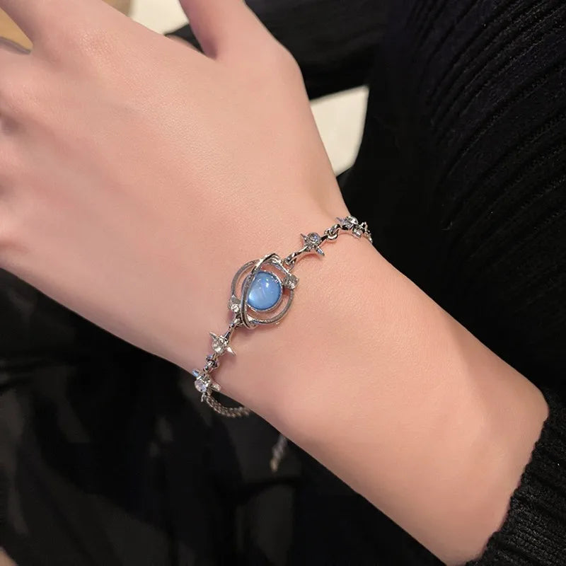 Pulsera de cadena brillante para mujer 2024