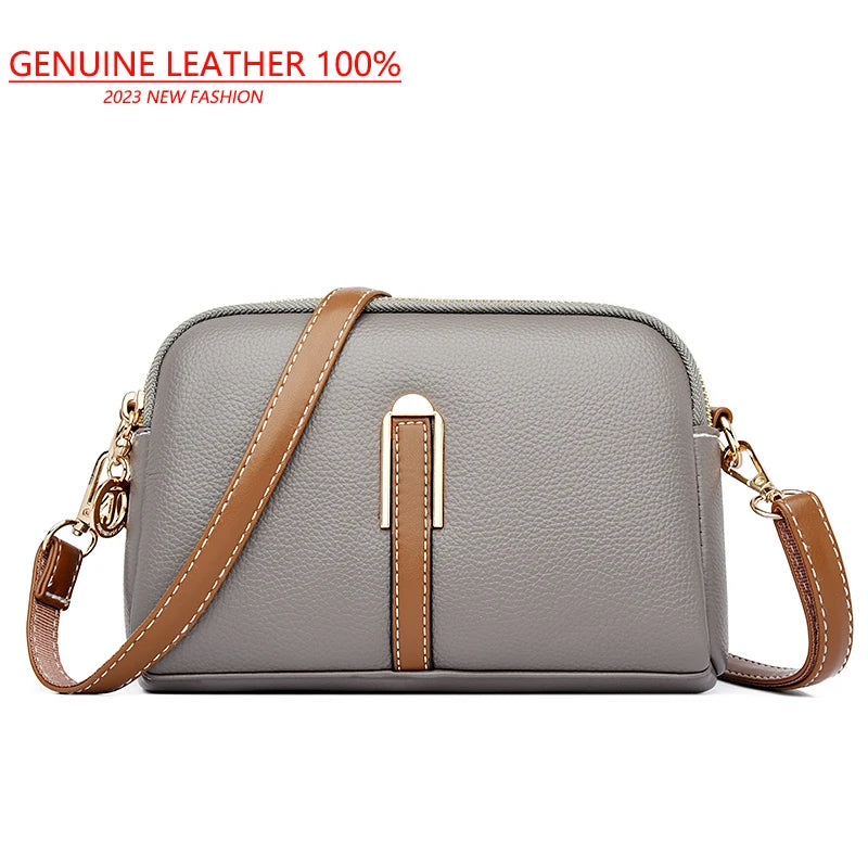 Women's Handbag: Leather Crossbody Bag