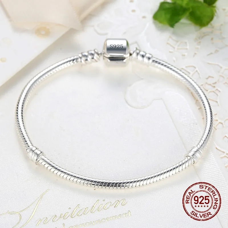 Handmade Women's Sterling Silver Charm Bracelet