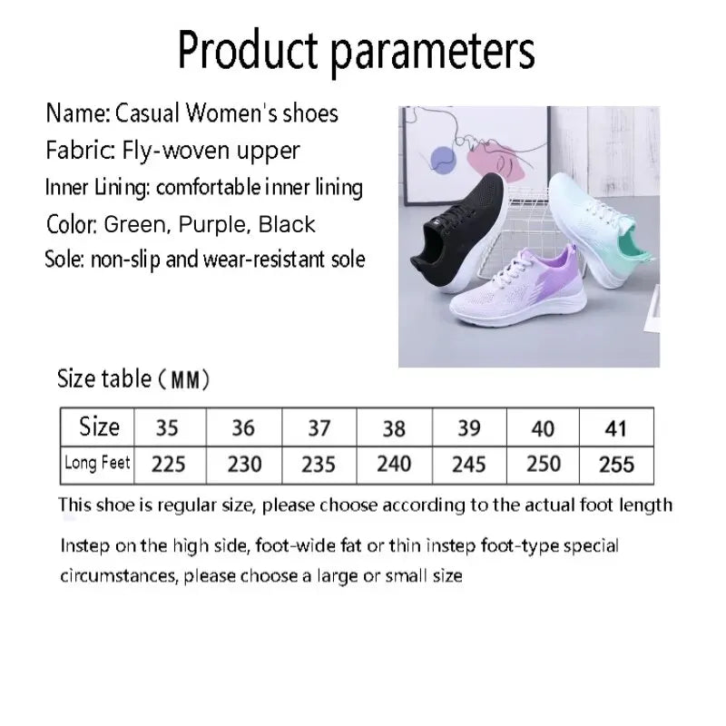 High Quality Women's Soft Sole Running Sneakers (Mesh)