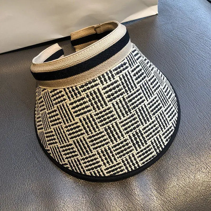 High Quality Summer Straw Visor Beach Hat for Women