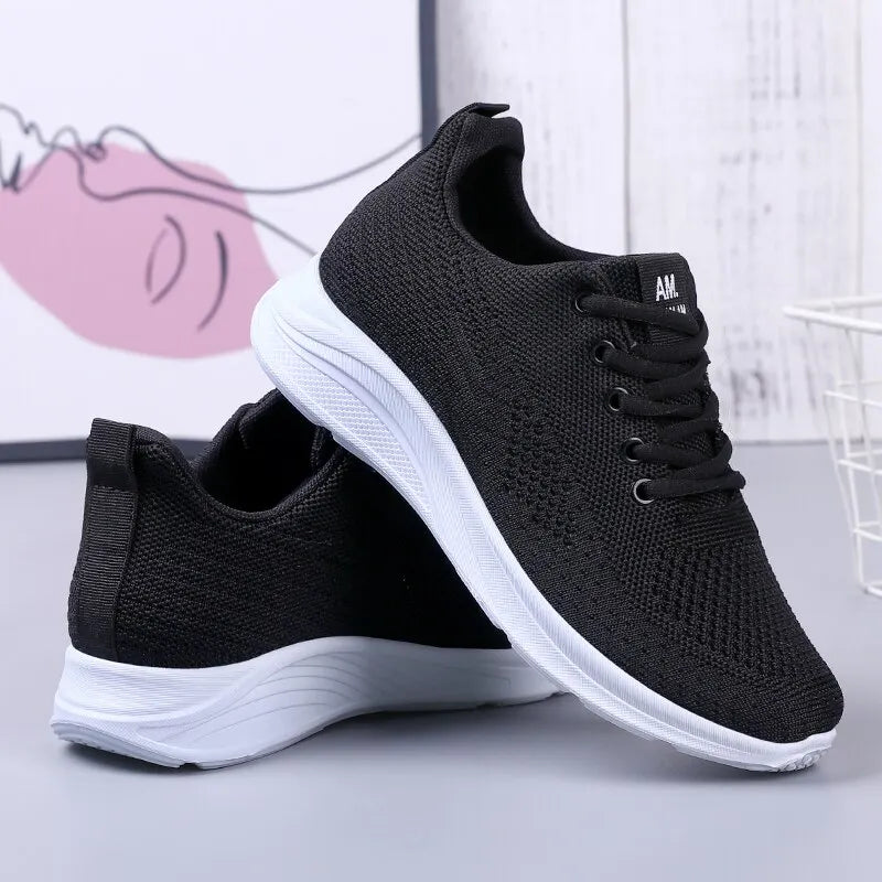 High Quality Women's Soft Sole Running Sneakers (Mesh)