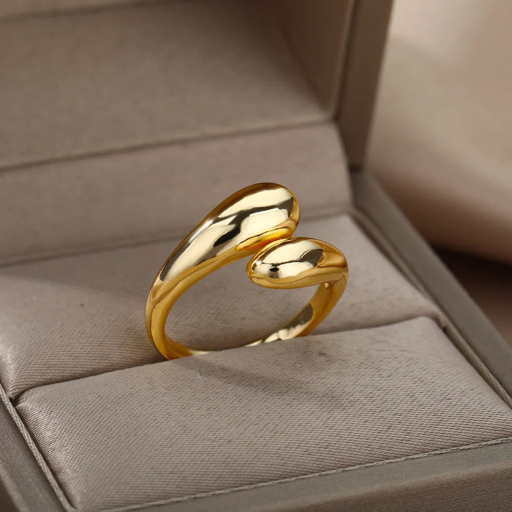 Aesthetic Stainless Steel Rings for Women